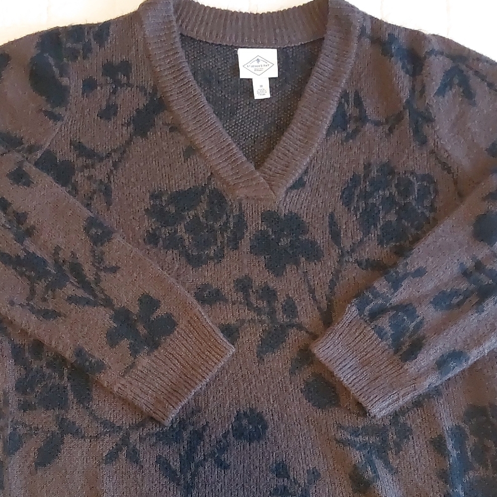 St John's Bay Cozy Two Tone Sweater
